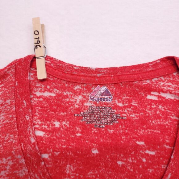Majestic St. Louis Cardinals Graphic Short Sleeve Shirt Womens Size Small S Red - Picture 3 of 9